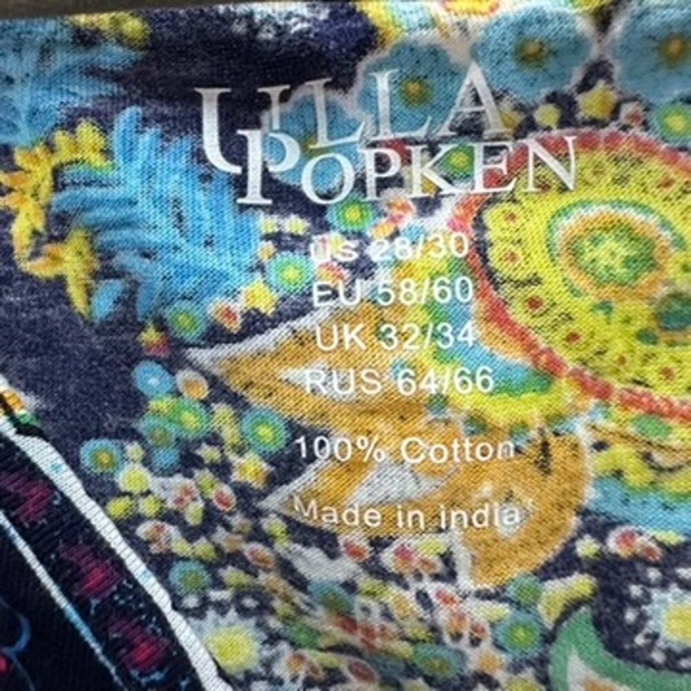 Ulla Popken Women's Size 28/30 Colorful Paisley‎ Top V-Neck 3/4 Sleeves Comfort - Picture 7 of 11